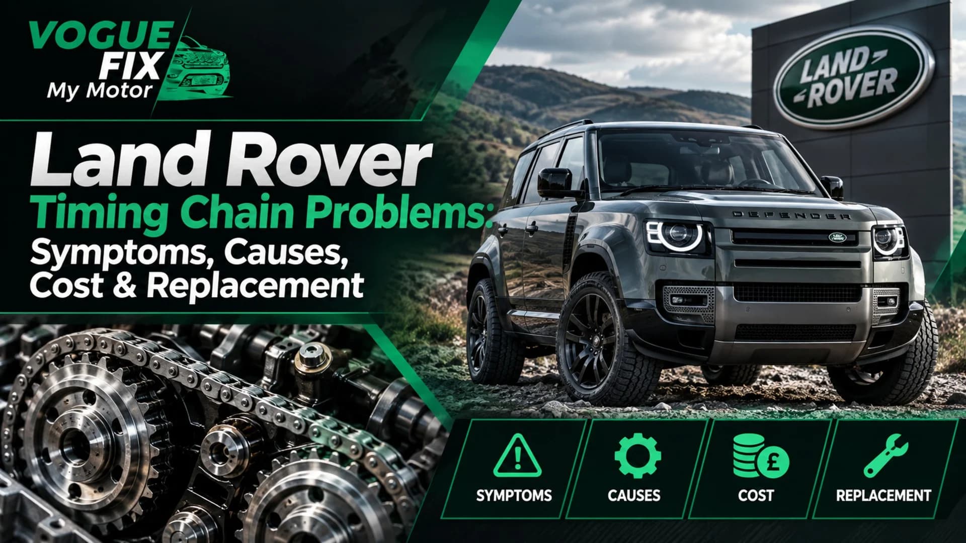 Land Rover Timing Chain Problems: Symptoms, Causes, Cost & Replacement