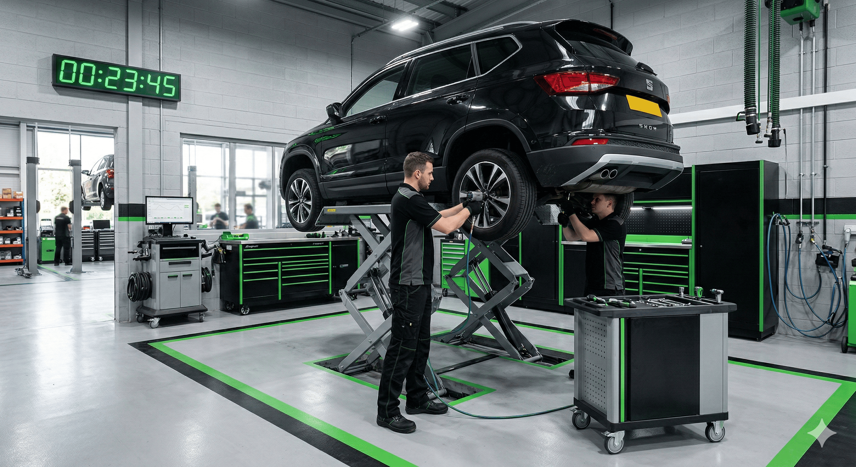 Interior car cleaning